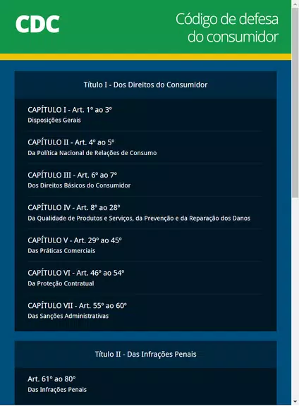 Código de Defesa do Consumidor スクリーンショット 1