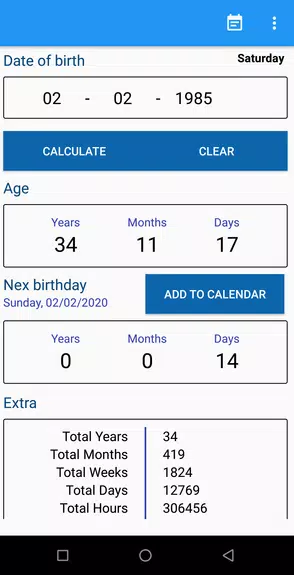 Age Calculator ภาพหน้าจอ 0