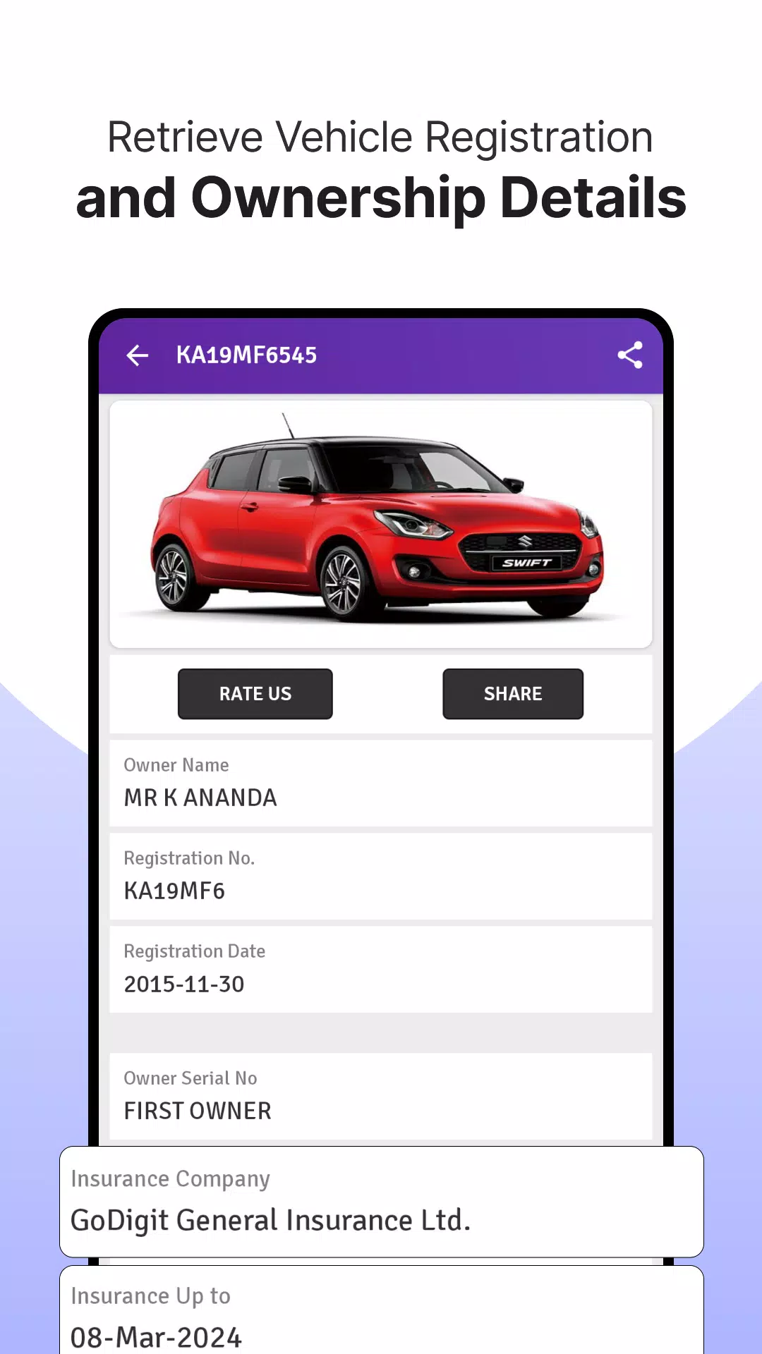 RTO Vehicle Info App, Challan Captura de tela 1