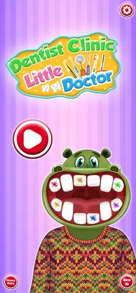 Hippo's Doctor : Dentist Games Captura de tela 2