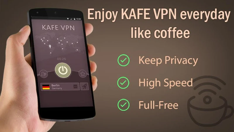 KAFE VPN - Fast & Secure VPN ภาพหน้าจอ 0