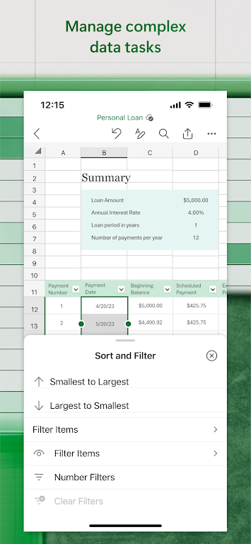 Microsoft Excel: スプレッドシート
