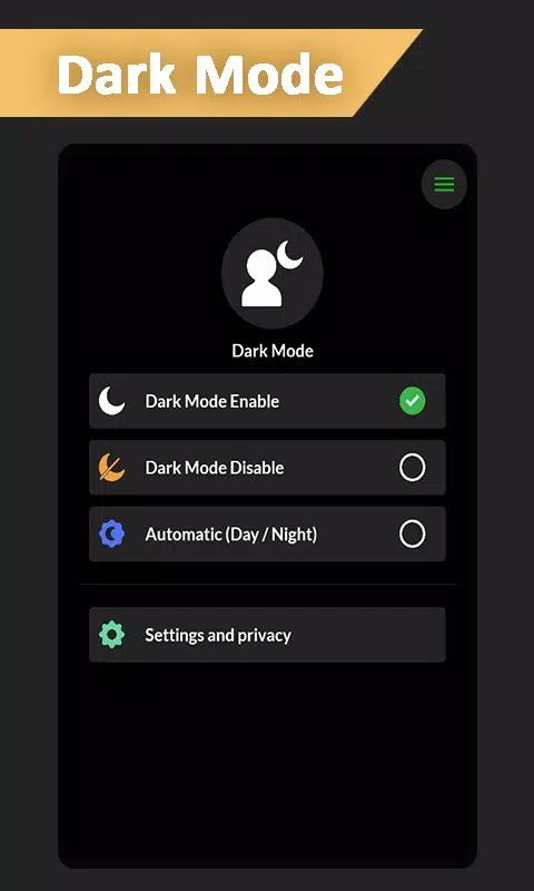 Dark Mode Captura de pantalla 2