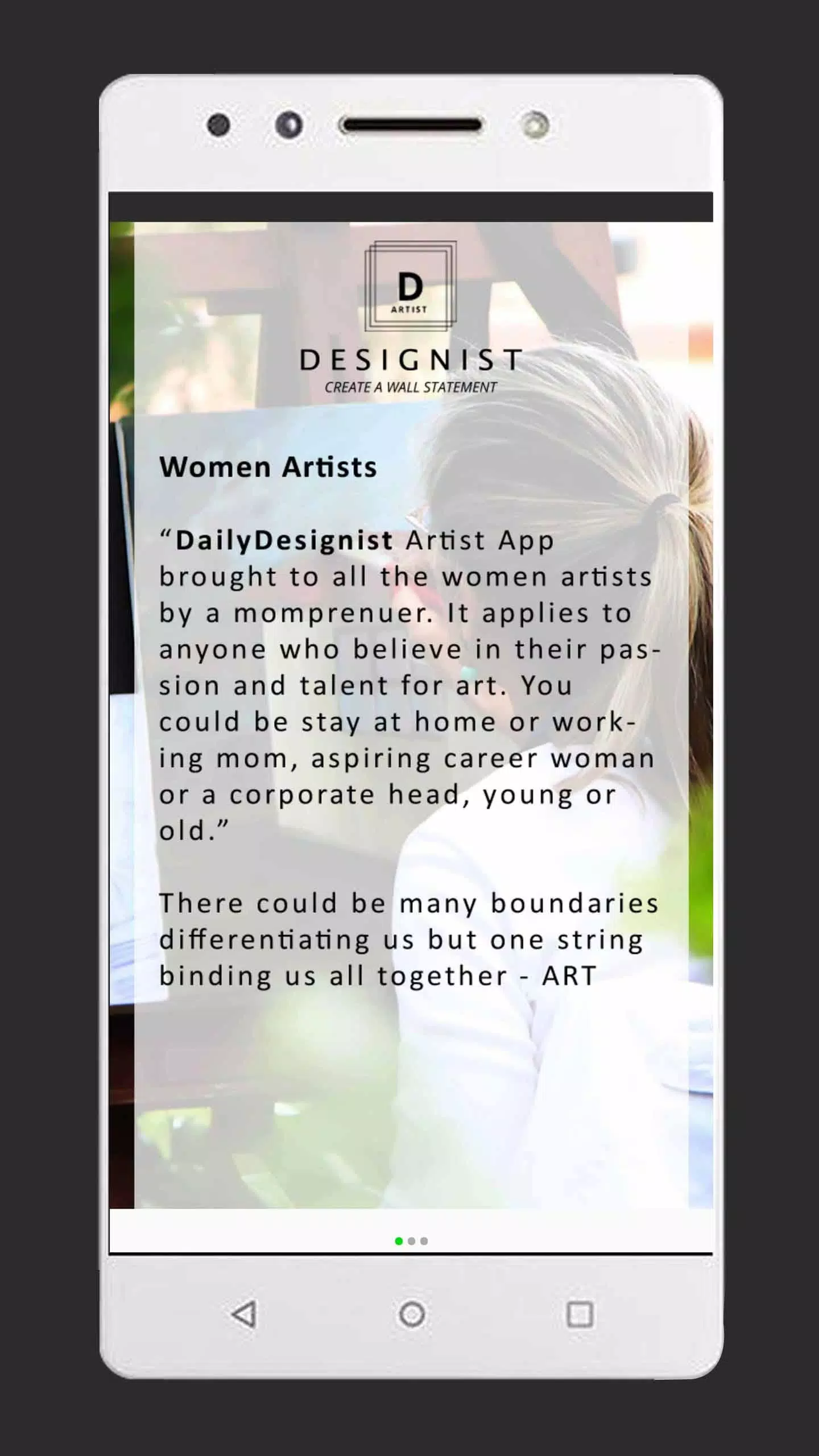 DailyDesignist Artists Capture d'écran 0