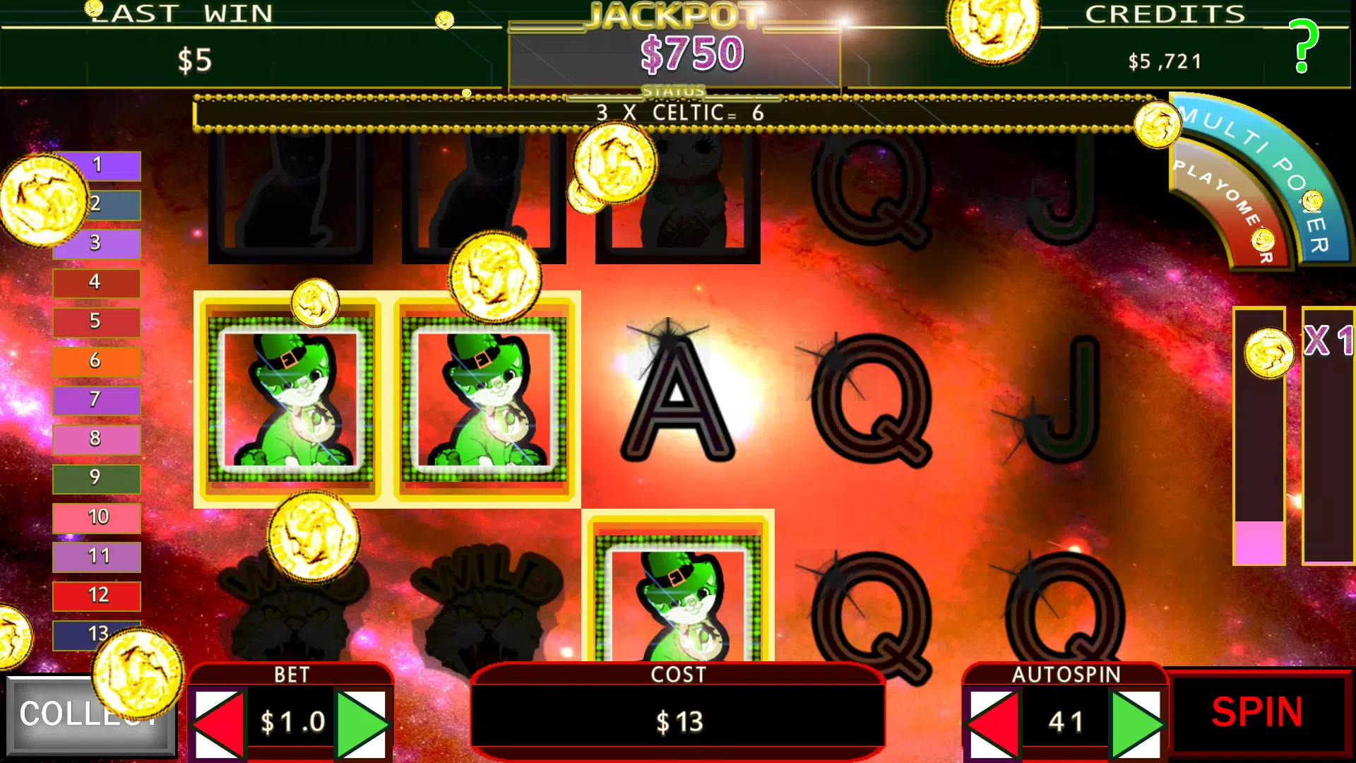 Lucky Beckoning Kitty Fruit Machine স্ক্রিনশট 2