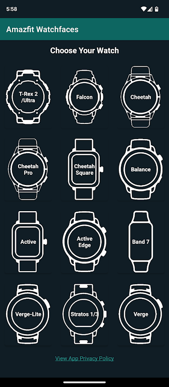 Watchfaces for Amazfit Watches Tangkapan skrin 0