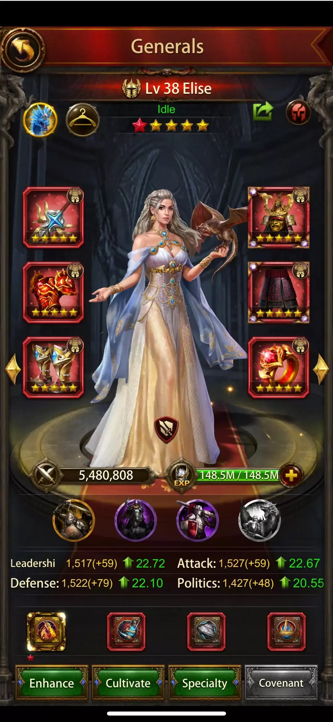Elise，Evony騎兵將軍：國王的歸來
