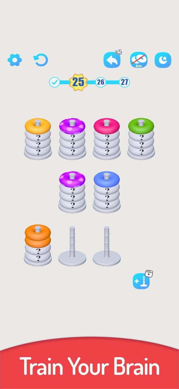 3D Color Sort Hoop Stack應用截圖第1張