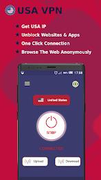 USA VPN -Safe Secure VPN Proxy Schermafbeelding 0