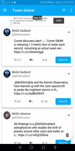 Tweet Deleter - Delete Your Tweets স্ক্রিনশট 2