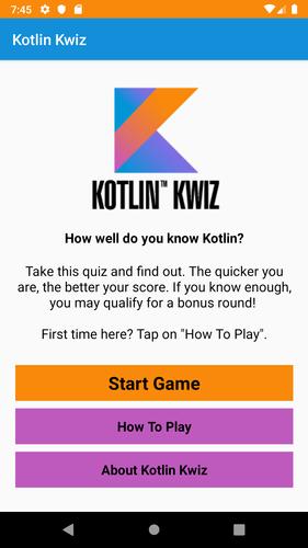 Kotlin Kwiz應用截圖第0張