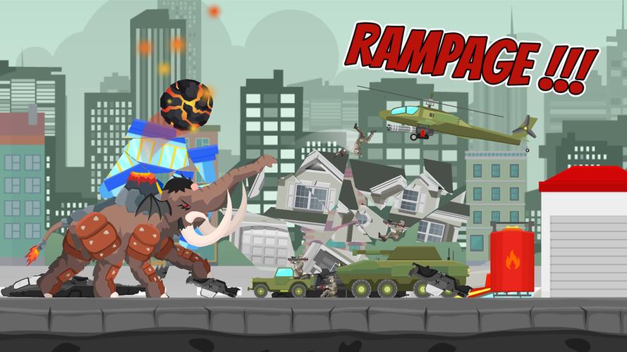 Hybrid Mammoth: City Rampage スクリーンショット 3