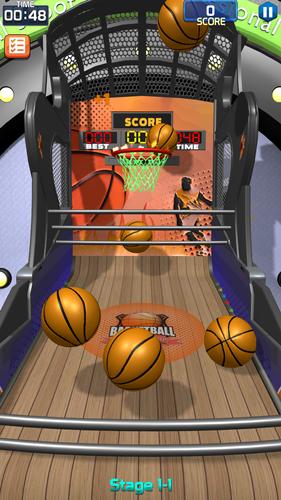 Flick Basketball Stages Ekran Görüntüsü 0