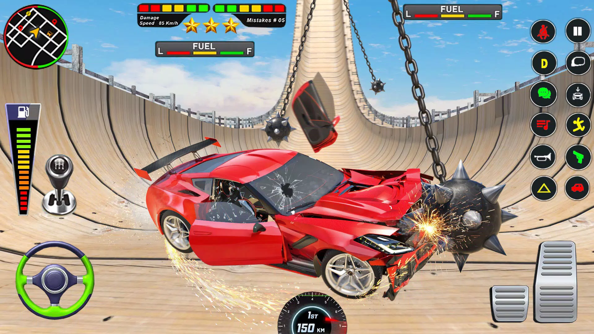 Mega Ramp Car Crash Simulator Capture d'écran 1