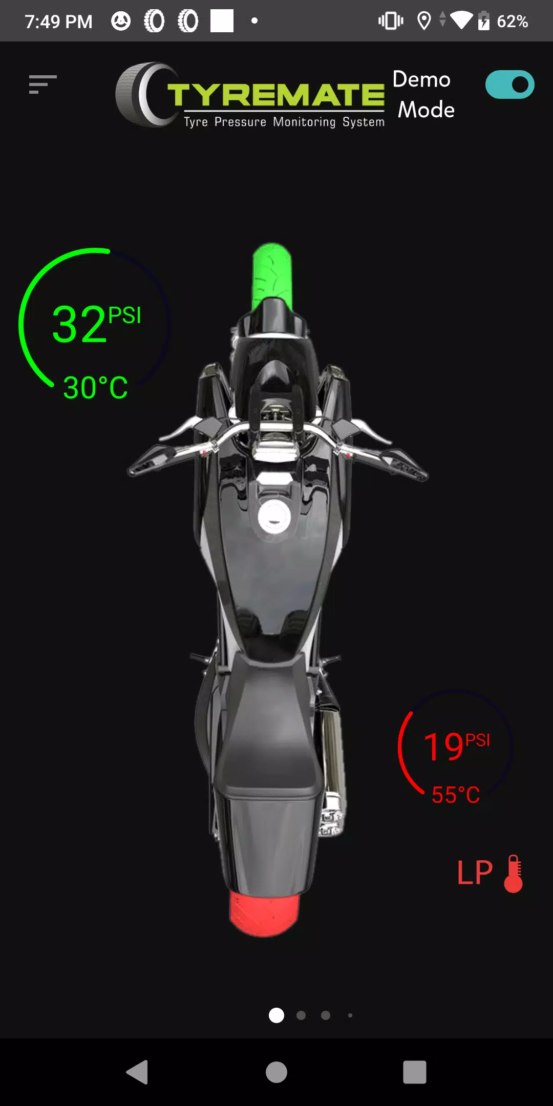 Schermata Tyremate TPMS for 2 wheelers 1