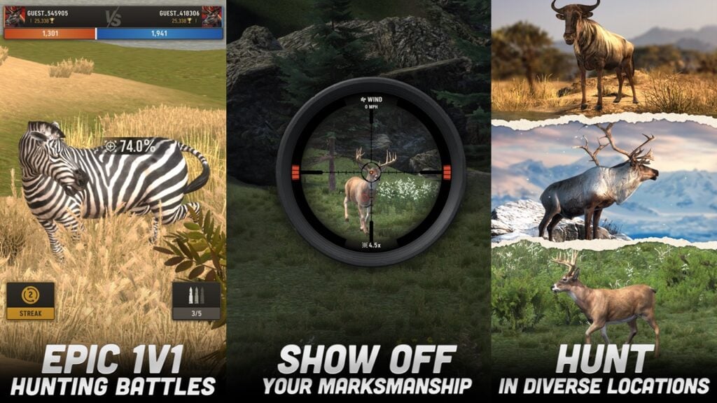 Ultimate Hunting, 3D -охотничий симулятор, мягкий запуск на Android