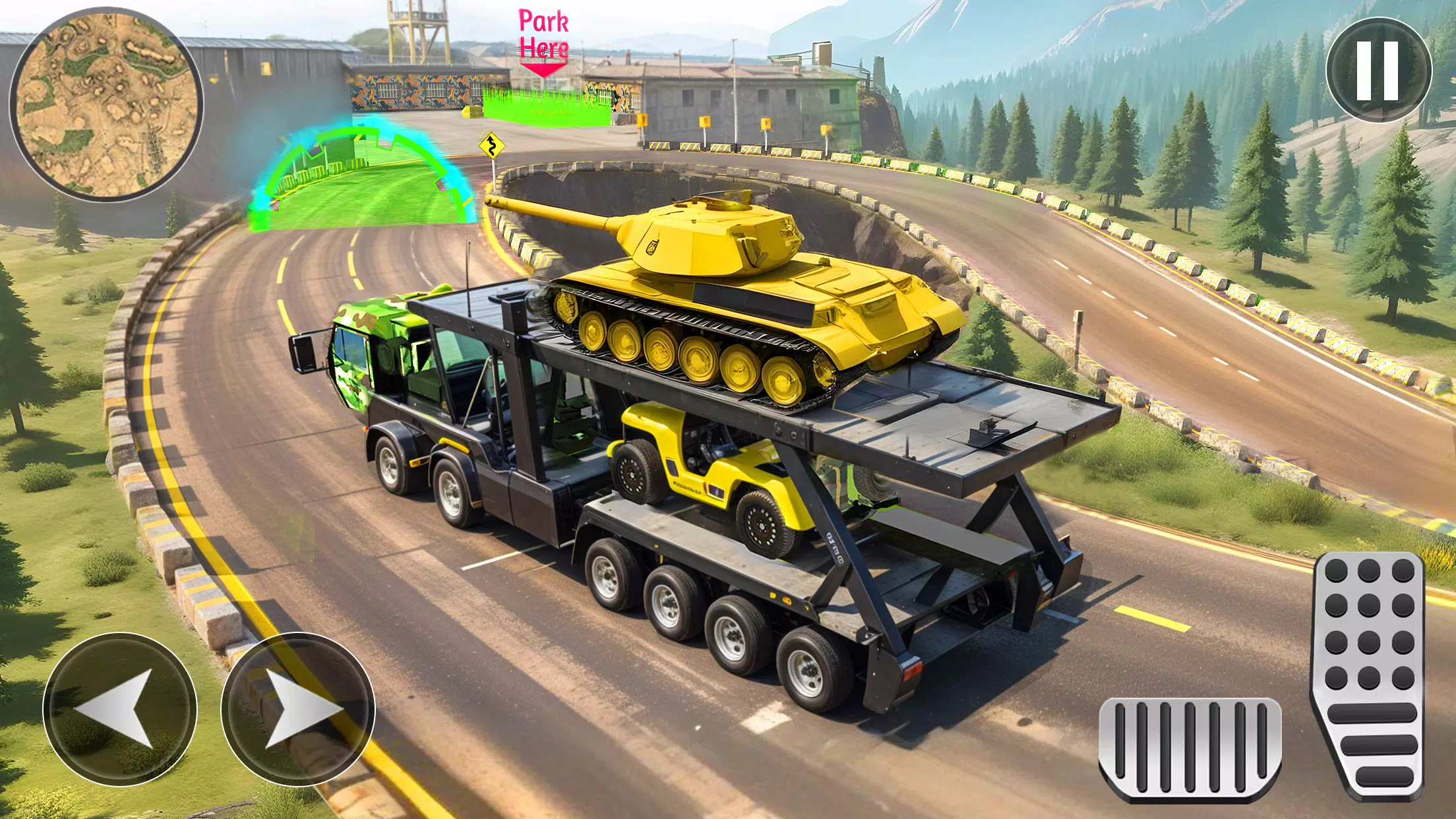 Army Cargo Truck Driving Games Captura de pantalla 3