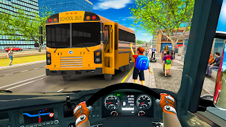 School Bus Transport Simulator Ảnh chụp màn hình 1