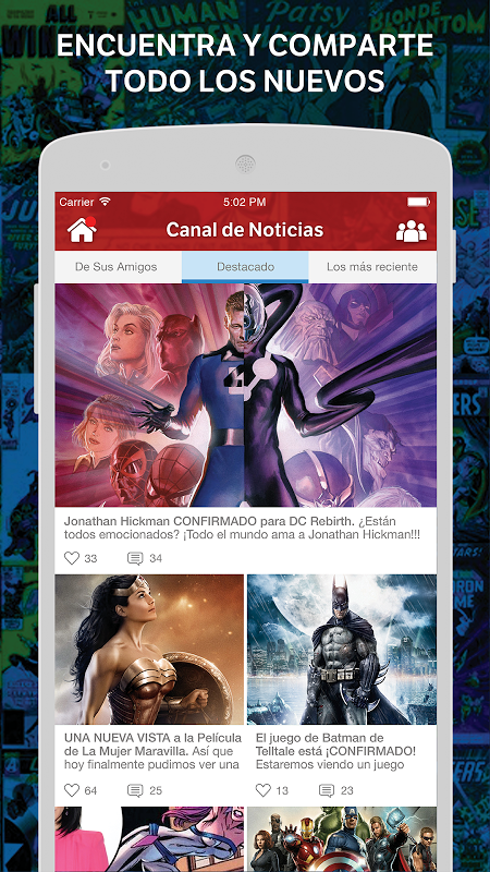 Comics Amino en Español Capture d'écran 2