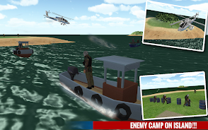 Police Boat Shooting Games 3D Скриншот 1