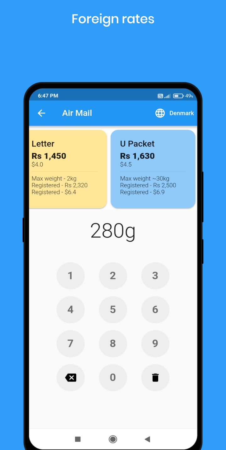 SL Post - Postage Calculator ဖန်သားပြင်ဓာတ်ပုံ 3