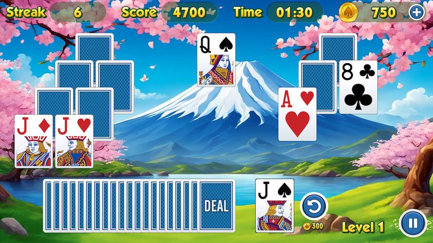 TriPeaks Solitaire Challenge 스크린샷 3