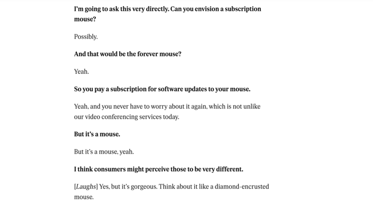 Logitech 'Forever Mouse' Interview Transcript