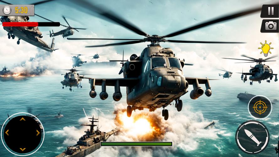Gunship Battle Offline Game Скриншот 0