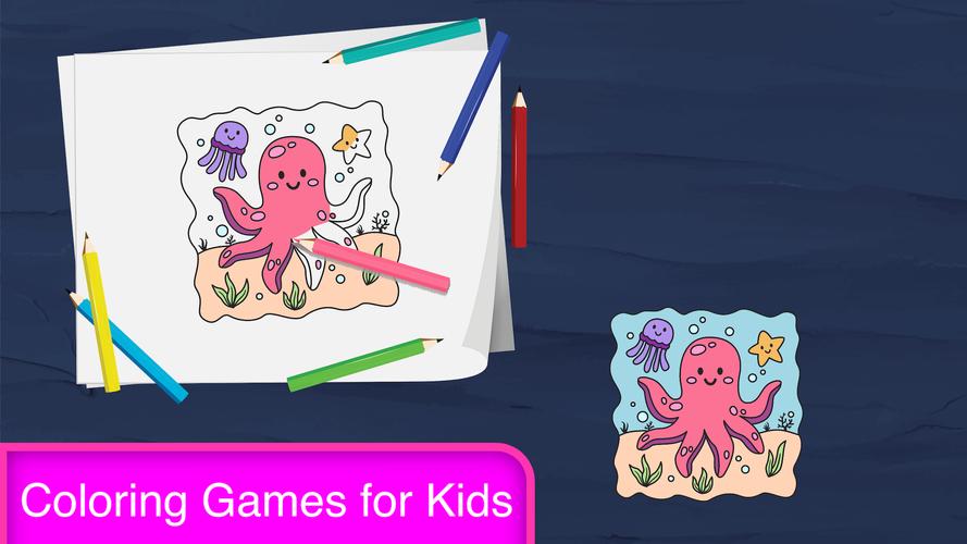 Coloring Games for Kids, Paint Ekran Görüntüsü 1