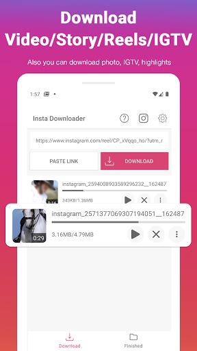 Video Downloader For Insta - IG Stories, Reels Capture d'écran 0