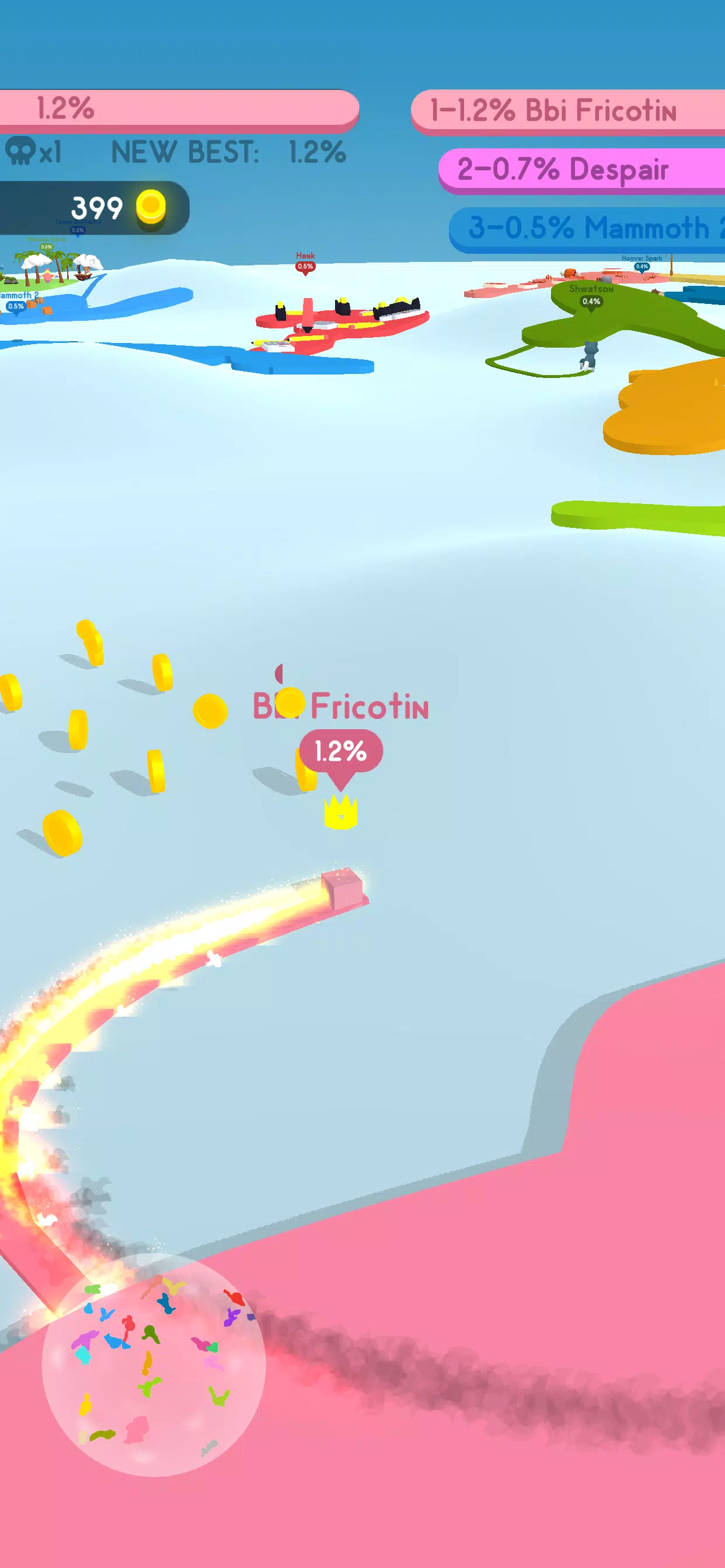 Paper.io 4 Tangkapan skrin 1