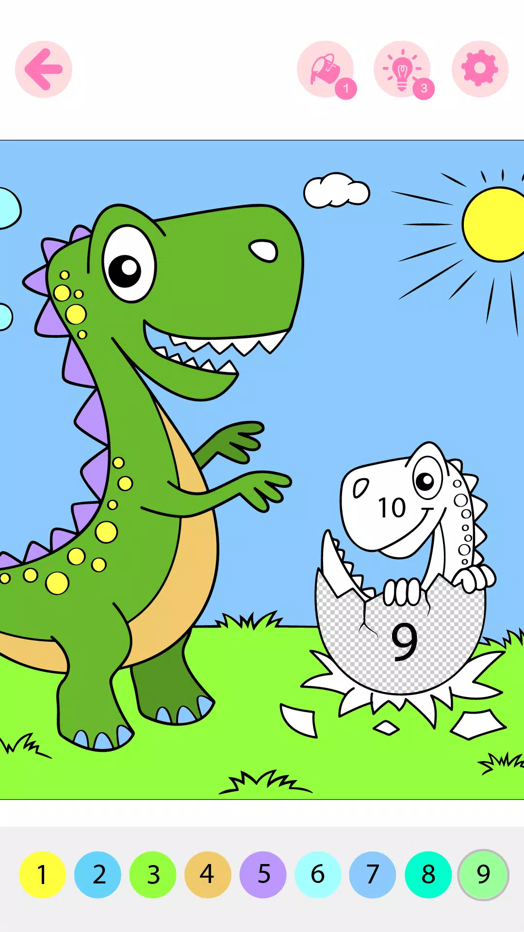 Kids Coloring Book by Numbers Zrzut ekranu 3