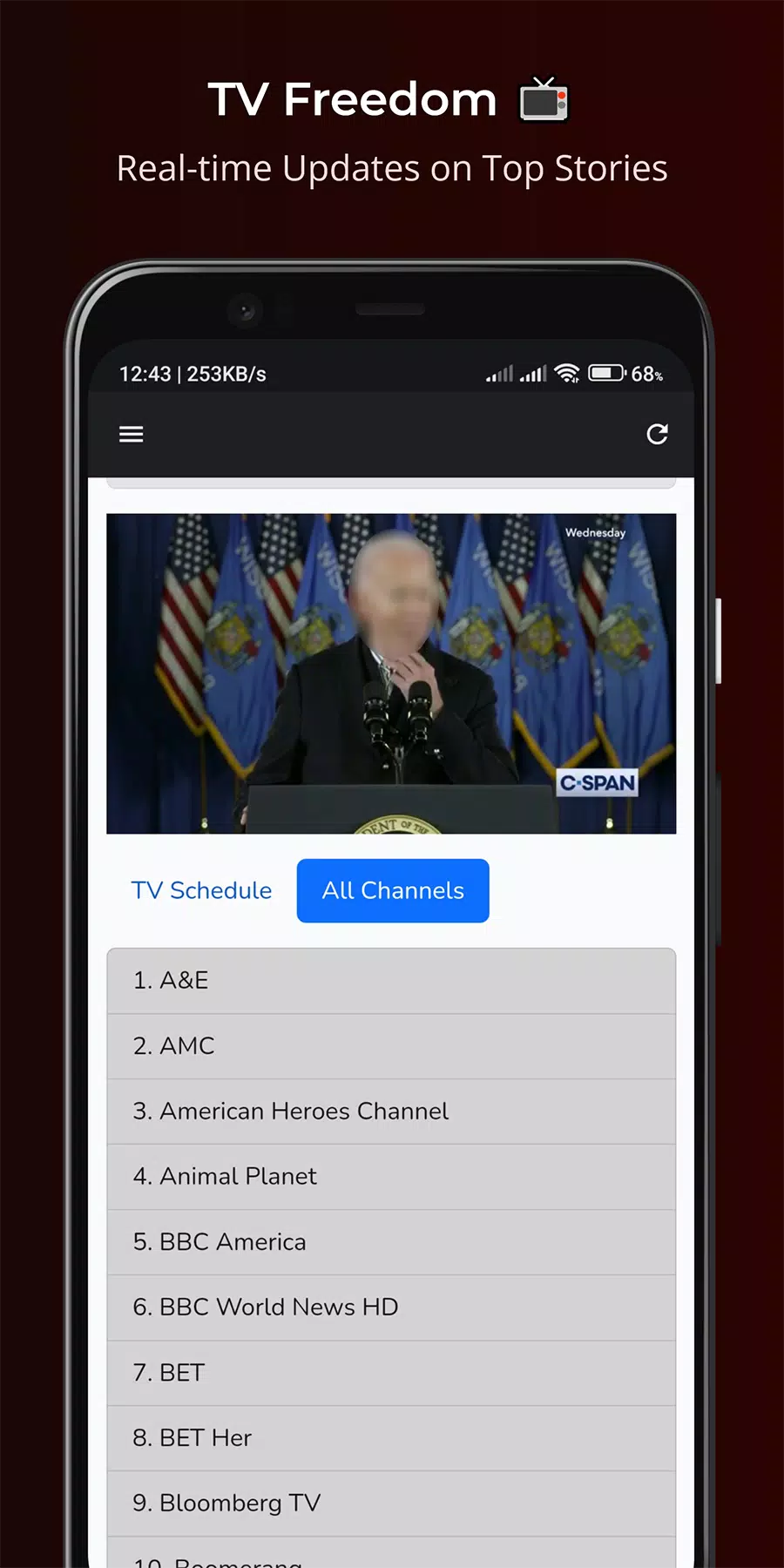 TheTVApp USA Live Capture d'écran 0