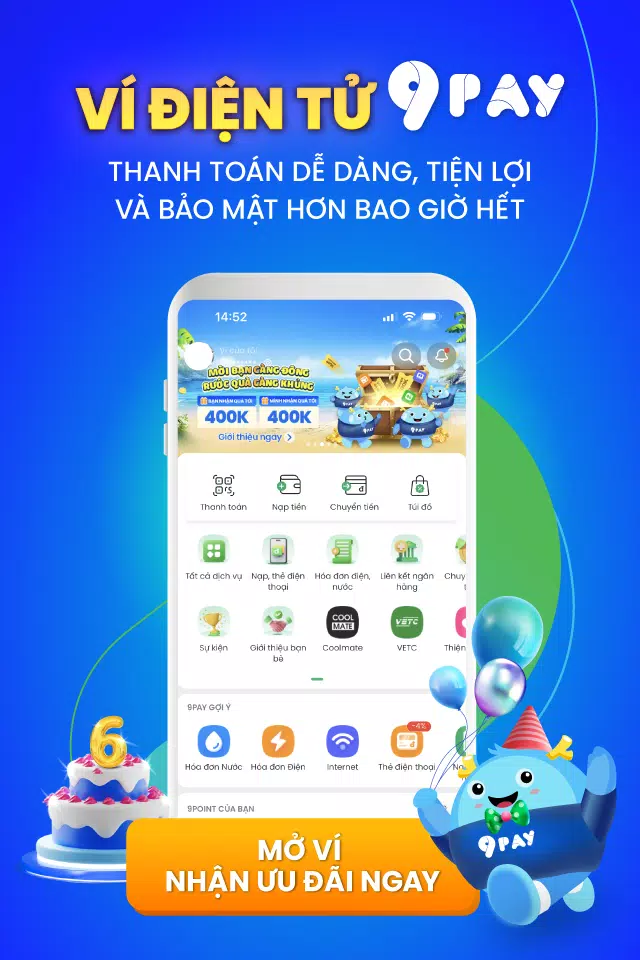 Ví điện tử 9Pay Capture d'écran 0