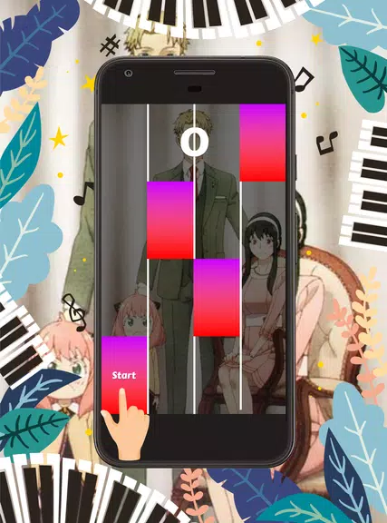 Piano Tiles Anime Spy X Family Ekran Görüntüsü 1