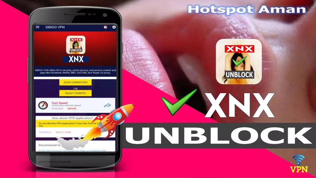 VPN Unblock XnX - Buka Situs X-Video & Sites Captura de tela 1