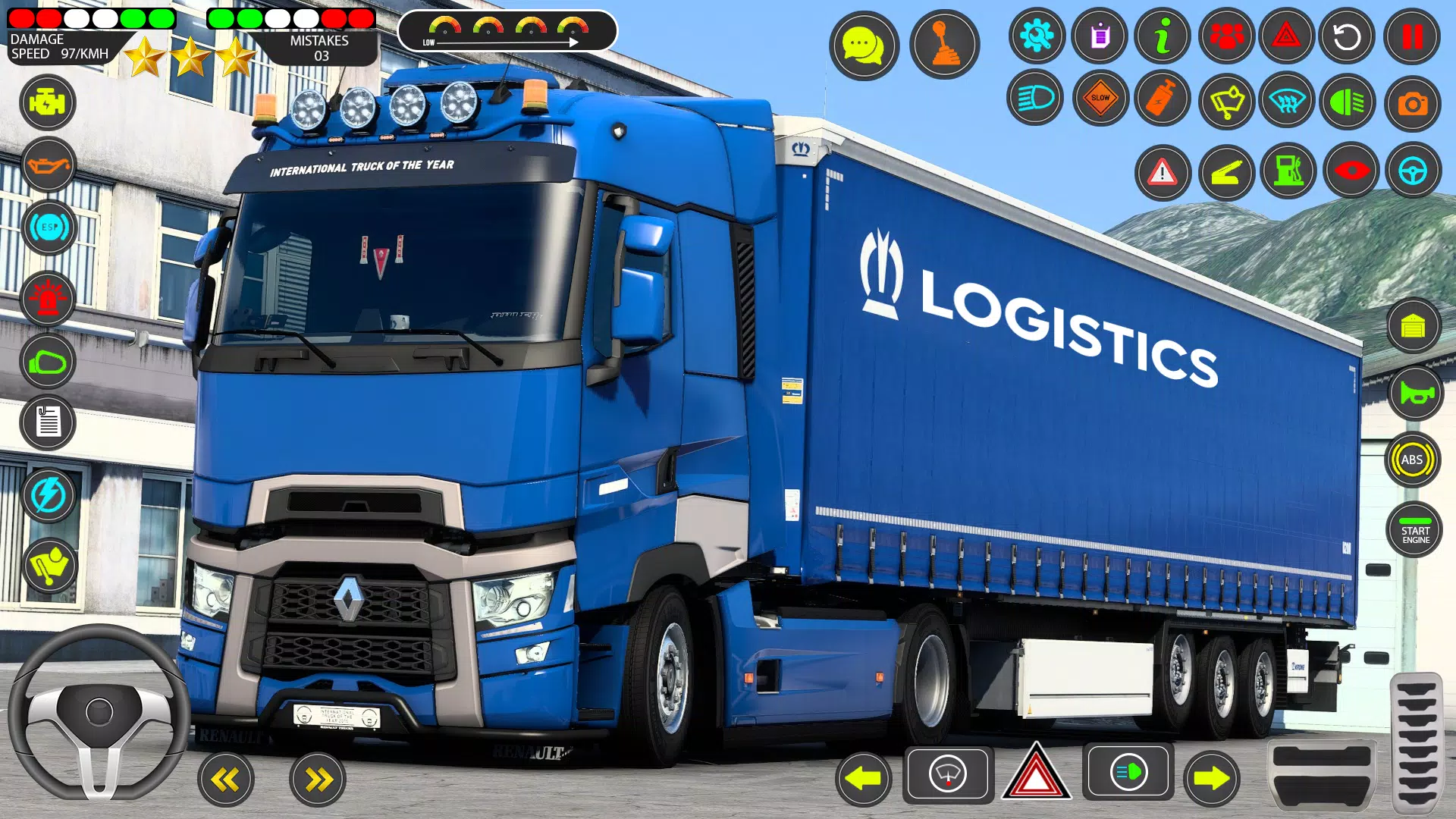 Euro Truck Games Sim 3d Captura de pantalla 2