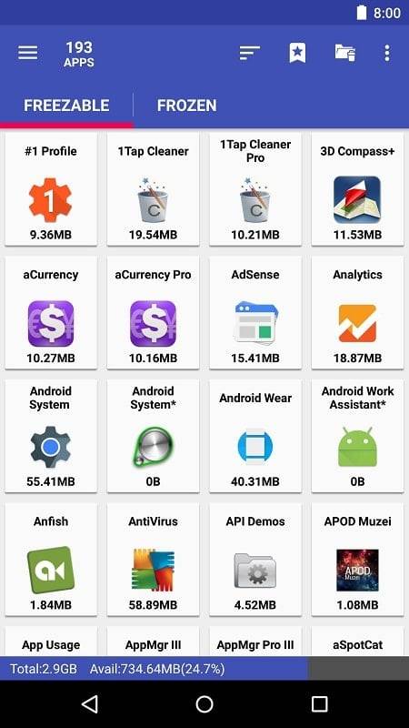 AppMgr Pro III ภาพหน้าจอ 1