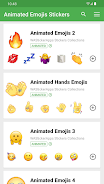 Schermata Animated Emojis WAStickerApps 1