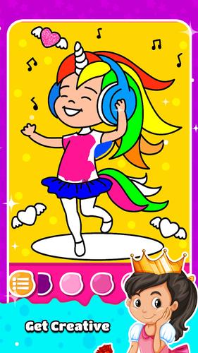Libro de colorear princesa Captura de pantalla 0