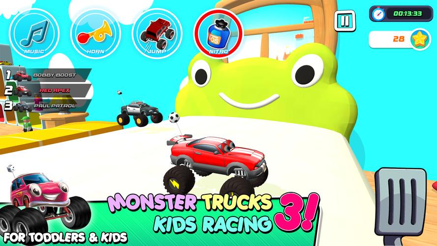 Monster Trucks Game for Kids 3 Captura de pantalla 0