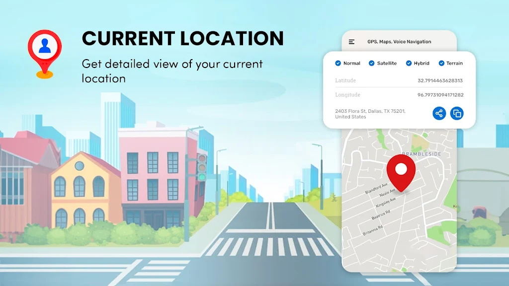 地图、GPS 和行车路线应用截图第2张
