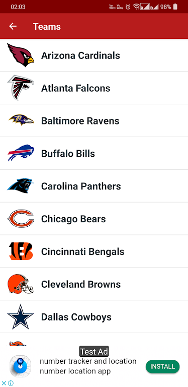 NFL 2024 Schedule Scores Capture d'écran 3
