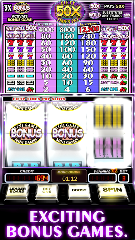 Free Slot Machine 50X Pay Ekran Görüntüsü 2