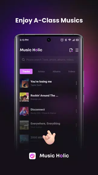 Music Holic-Offline Music स्क्रीनशॉट 0