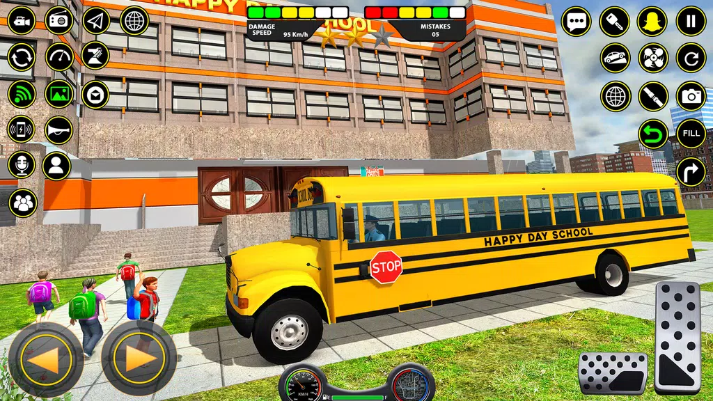 School Bus Coach Driver Games Zrzut ekranu 0