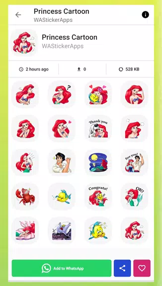 Princess Animated Stickers スクリーンショット 2