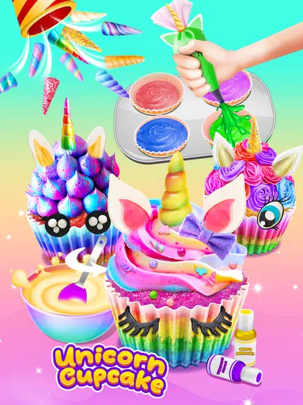 Cupcake Maker: Unicorn Cupcake應用截圖第2張