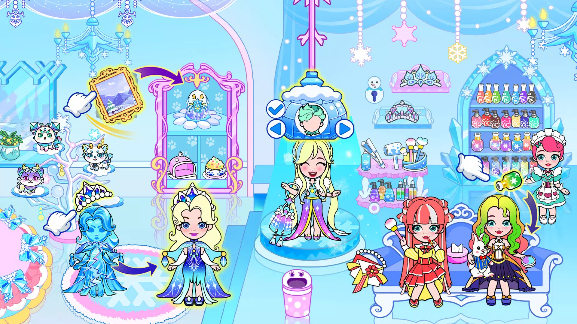 Ice Princess World Castle Life Schermafbeelding 1