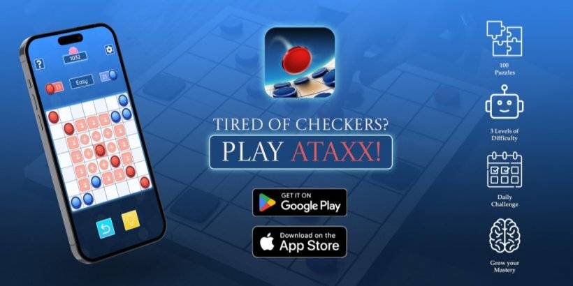 Ataxx traz uma nova reviravolta em jogos de tabuleiro icônicos como o Hexxagon, agora no Android e iOS